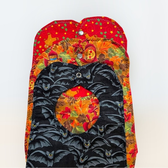 Lot/3 Handmade Holiday Season Baby Bibs - Picture 12 of 14